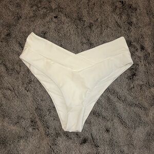 White bikini bottoms